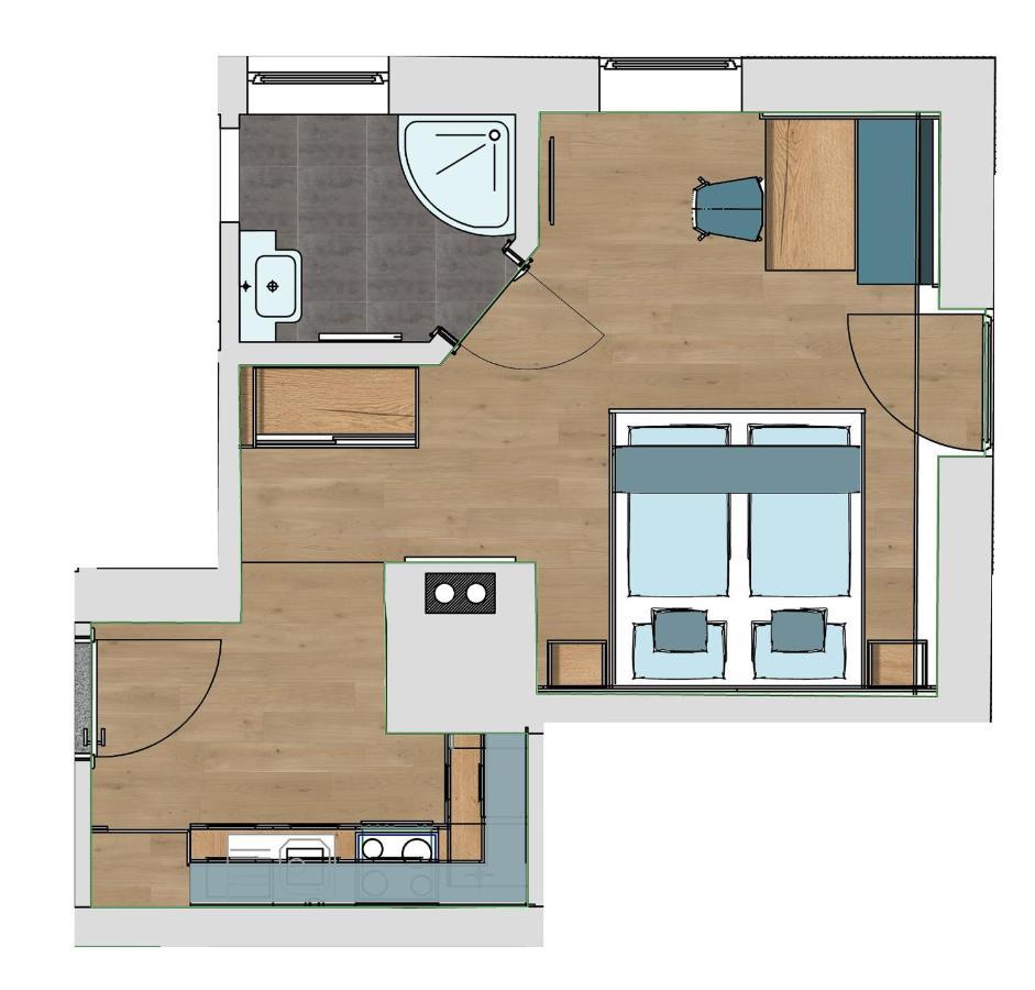 דירות גלטור Haus Hubertus מראה חיצוני תמונה